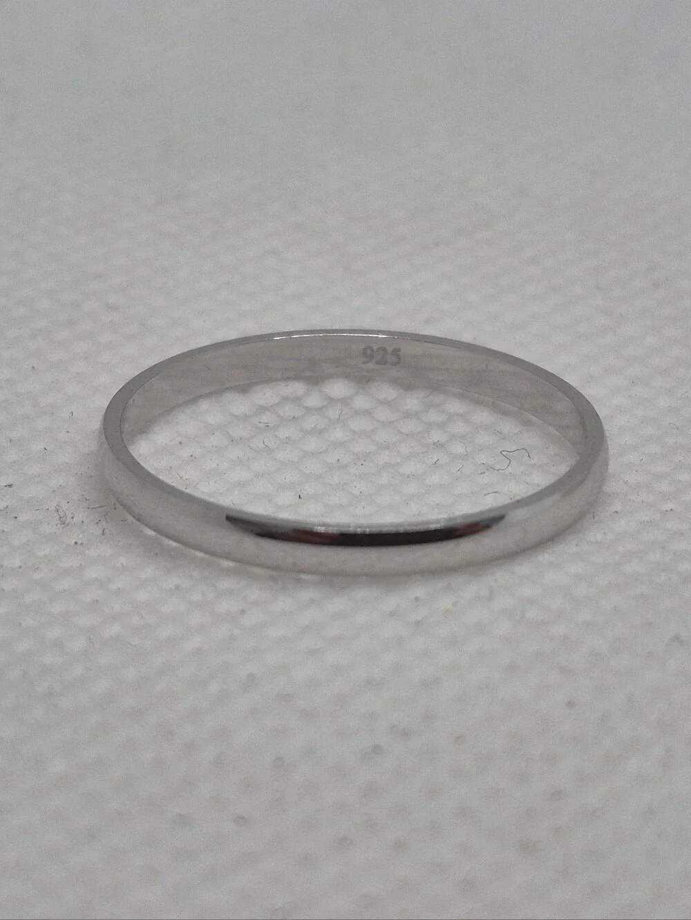 .925 Sterling Silver Minimalist Band Ring, Jewelry